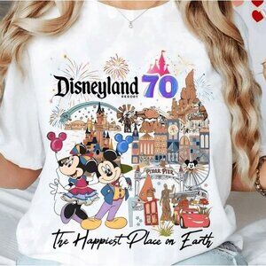 Disneyland 70th Anniversary T-Shirt – Mickey & Friends Retro Park Tee 05